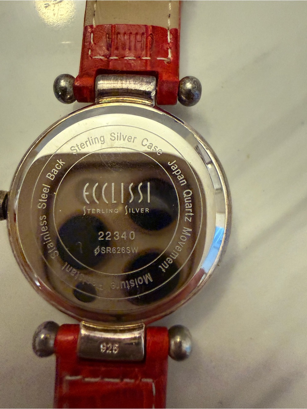 Ecclissi Watch with Mother-of-Pearl dial and Sterling Silver Case - Picture 4 of 10